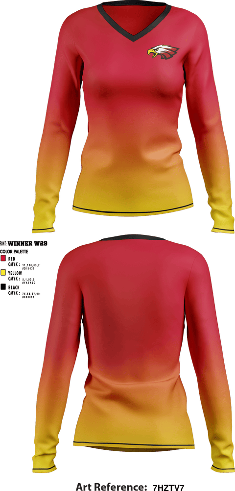 Women's Long Sleeve Vneck Shirt, Southern Boone Middle School Cheer, Cheer, Teamtime, Team time, sublimation, custom sports apparel, team uniforms, spirit wear, spiritwear, sports uniforms, custom shirts, team store, custom team store, fundraiser sports, apparel fundraiser