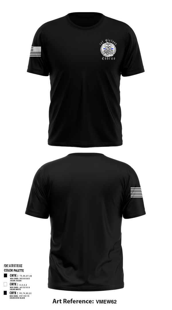 Short Sleeve Performance Shirt, 1st Platoon Cobras, Army, Teamtime, Team time, sublimation, custom sports apparel, team uniforms, spirit wear, spiritwear, sports uniforms, custom shirts, team store, custom team store, fundraiser sports, apparel fundraiser