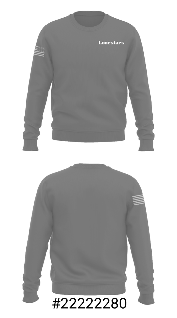 Crew Neck Sweatshirt, Lonestars, Softball, Teamtime, Team time, sublimation, custom sports apparel, team uniforms, spirit wear, spiritwear, sports uniforms, custom shirts, team store, custom team store, fundraiser sports, apparel fundraiser