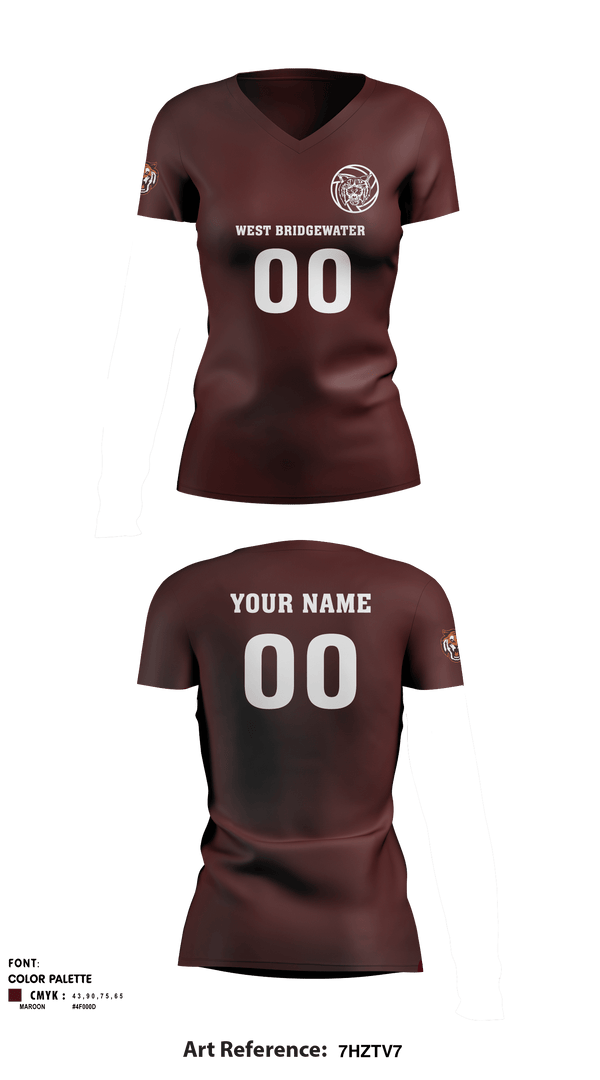 Women's Short Sleeve Vneck Shirt, West Bridgewater High School Volleyball, Women's Volleyball, Teamtime, Team time, sublimation, custom sports apparel, team uniforms, spirit wear, spiritwear, sports uniforms, custom shirts, team store, custom team store, fundraiser sports, apparel fundraiser