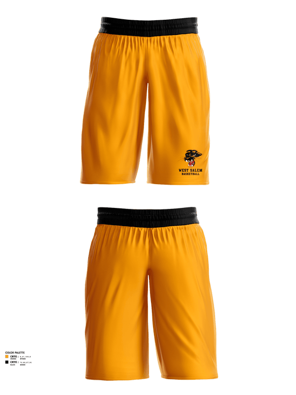 Mens Basketball Shorts, West Salem High School Basketball, Men's Basketball, Teamtime, Team time, sublimation, custom sports apparel, team uniforms, spirit wear, spiritwear, sports uniforms, custom shirts, team store, custom team store, fundraiser sports, apparel fundraiser
