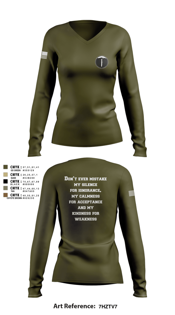Women's Long Sleeve Vneck Shirt, , Marines, Teamtime, Team time, sublimation, custom sports apparel, team uniforms, spirit wear, spiritwear, sports uniforms, custom shirts, team store, custom team store, fundraiser sports, apparel fundraiser