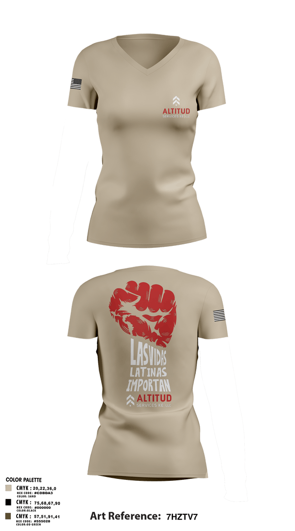Women's Short Sleeve Vneck Shirt, Altitud Services, Army, Teamtime, Team time, sublimation, custom sports apparel, team uniforms, spirit wear, spiritwear, sports uniforms, custom shirts, team store, custom team store, fundraiser sports, apparel fundraiser