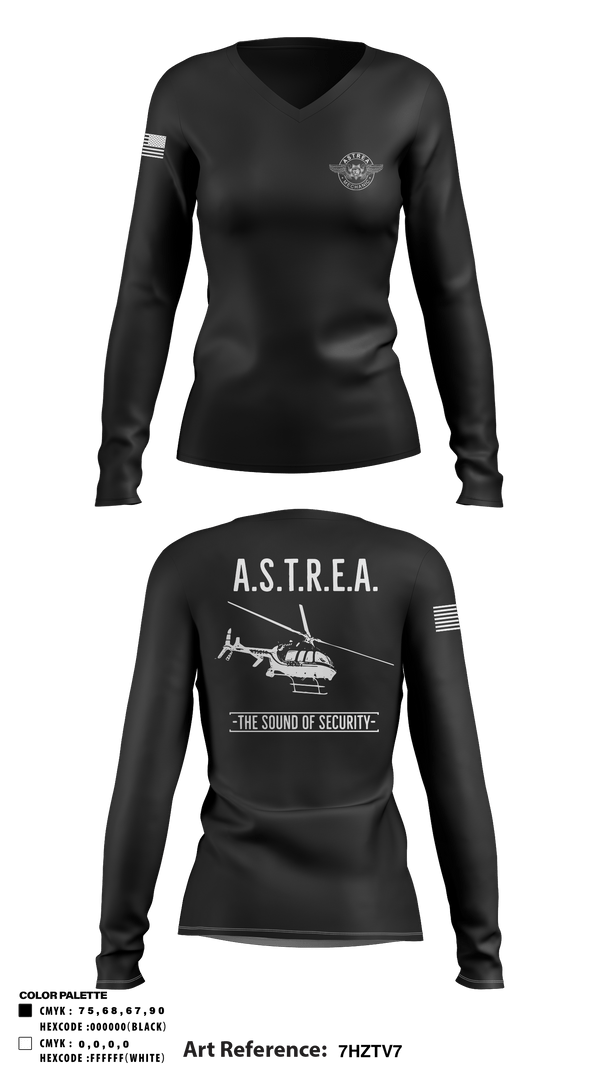 Women's Long Sleeve Vneck Shirt, , Police, Teamtime, Team time, sublimation, custom sports apparel, team uniforms, spirit wear, spiritwear, sports uniforms, custom shirts, team store, custom team store, fundraiser sports, apparel fundraiser