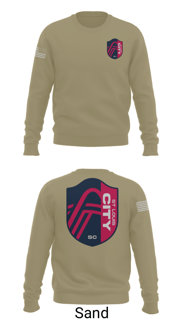 Crew Neck Sweatshirt, , Army, Teamtime, Team time, sublimation, custom sports apparel, team uniforms, spirit wear, spiritwear, sports uniforms, custom shirts, team store, custom team store, fundraiser sports, apparel fundraiser