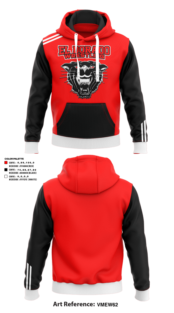 Hoodie, El Dorado High School Wrestling, Wrestling, Teamtime, Team time, sublimation, custom sports apparel, team uniforms, spirit wear, spiritwear, sports uniforms, custom shirts, team store, custom team store, fundraiser sports, apparel fundraiser