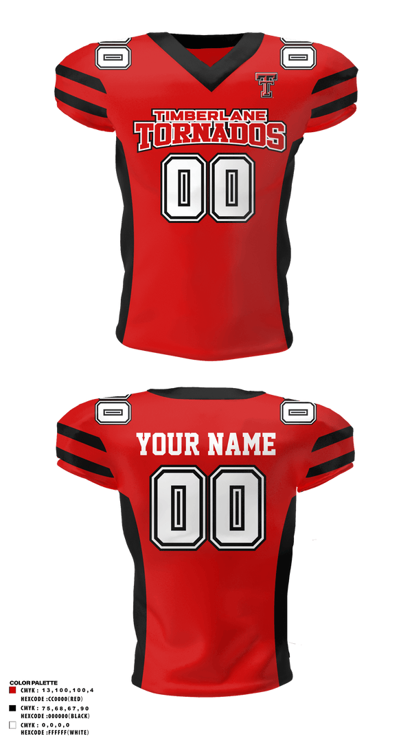 Football Jersey, Timberlane Tornados, Football, Teamtime, Team time, sublimation, custom sports apparel, team uniforms, spirit wear, spiritwear, sports uniforms, custom shirts, team store, custom team store, fundraiser sports, apparel fundraiser