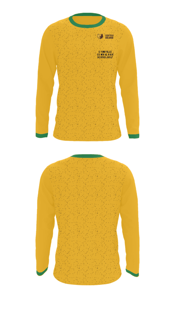 Long Sleeve Performance Shirt, Evansville Central High School Golf, Golf, Teamtime, Team time, sublimation, custom sports apparel, team uniforms, spirit wear, spiritwear, sports uniforms, custom shirts, team store, custom team store, fundraiser sports, apparel fundraiser