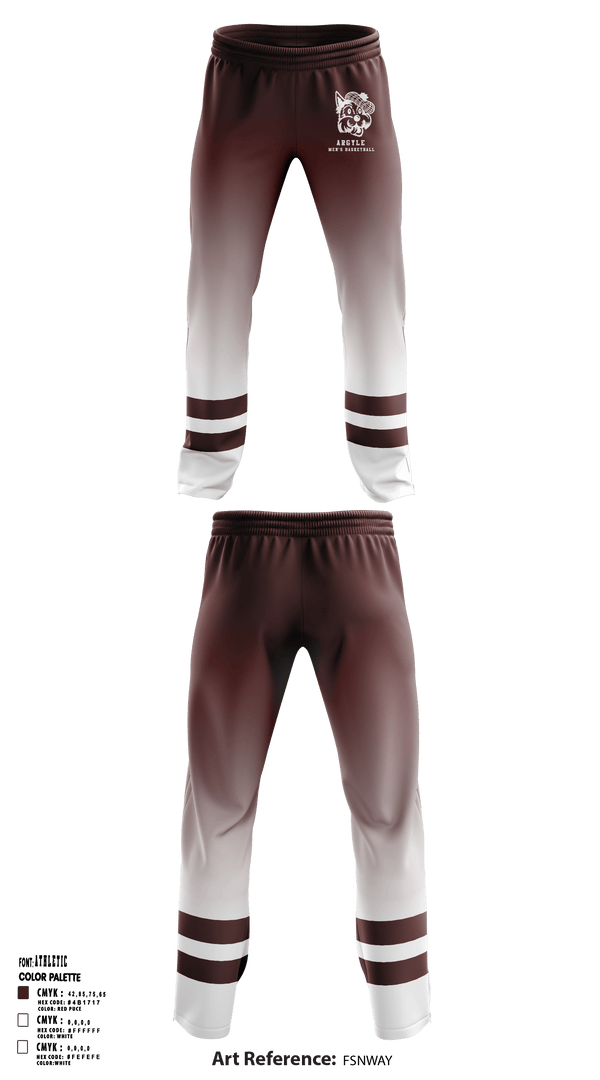 Sweatpants, Argyle Central High School Basketball, Men's Basketball, Teamtime, Team time, sublimation, custom sports apparel, team uniforms, spirit wear, spiritwear, sports uniforms, custom shirts, team store, custom team store, fundraiser sports, apparel fundraiser
