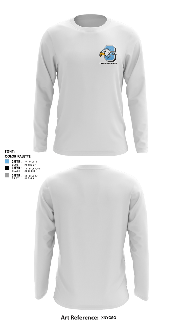 Long Sleeve Performance Shirt, Grand Rapids Christian Eagles, Track & Field, Teamtime, Team time, sublimation, custom sports apparel, team uniforms, spirit wear, spiritwear, sports uniforms, custom shirts, team store, custom team store, fundraiser sports, apparel fundraiser