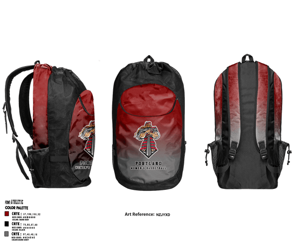 Gear Bag, Portland High School Basketball, Women's Basketball, Teamtime, Team time, sublimation, custom sports apparel, team uniforms, spirit wear, spiritwear, sports uniforms, custom shirts, team store, custom team store, fundraiser sports, apparel fundraiser