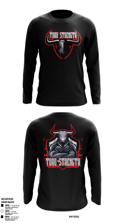 Long Sleeve Performance Shirt, ToroStrengthToroStrength, , Teamtime, Team time, sublimation, custom sports apparel, team uniforms, spirit wear, spiritwear, sports uniforms, custom shirts, team store, custom team store, fundraiser sports, apparel fundraiser