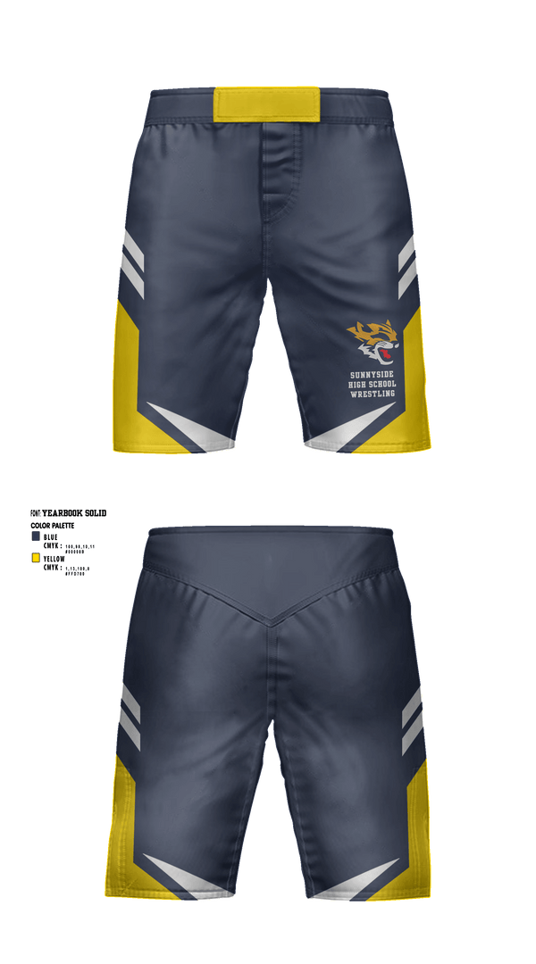 Fight Shorts, Sunnyside High School Wrestling, Wrestling, Teamtime, Team time, sublimation, custom sports apparel, team uniforms, spirit wear, spiritwear, sports uniforms, custom shirts, team store, custom team store, fundraiser sports, apparel fundraiser