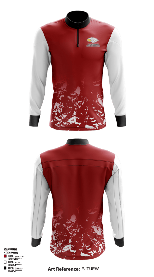 Quarter Zip Jacket, Westmoreland High School, Men's Basketball, Teamtime, Team time, sublimation, custom sports apparel, team uniforms, spirit wear, spiritwear, sports uniforms, custom shirts, team store, custom team store, fundraiser sports, apparel fundraiser