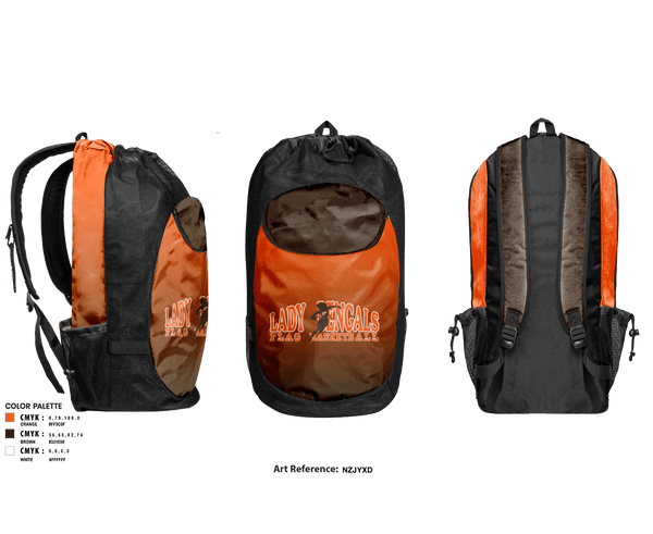 Gear Bag, Piper Begals, Women's Basketball, Teamtime, Team time, sublimation, custom sports apparel, team uniforms, spirit wear, spiritwear, sports uniforms, custom shirts, team store, custom team store, fundraiser sports, apparel fundraiser