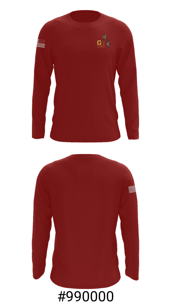 Long Sleeve Performance Shirt, Governor Mifflin High School Basketball, Women's Basketball, Teamtime, Team time, sublimation, custom sports apparel, team uniforms, spirit wear, spiritwear, sports uniforms, custom shirts, team store, custom team store, fundraiser sports, apparel fundraiser