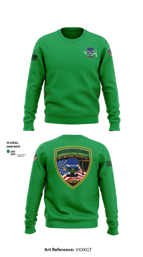 Crew Neck Sweatshirt, 295th Military Police Company, , Teamtime, Team time, sublimation, custom sports apparel, team uniforms, spirit wear, spiritwear, sports uniforms, custom shirts, team store, custom team store, fundraiser sports, apparel fundraiser