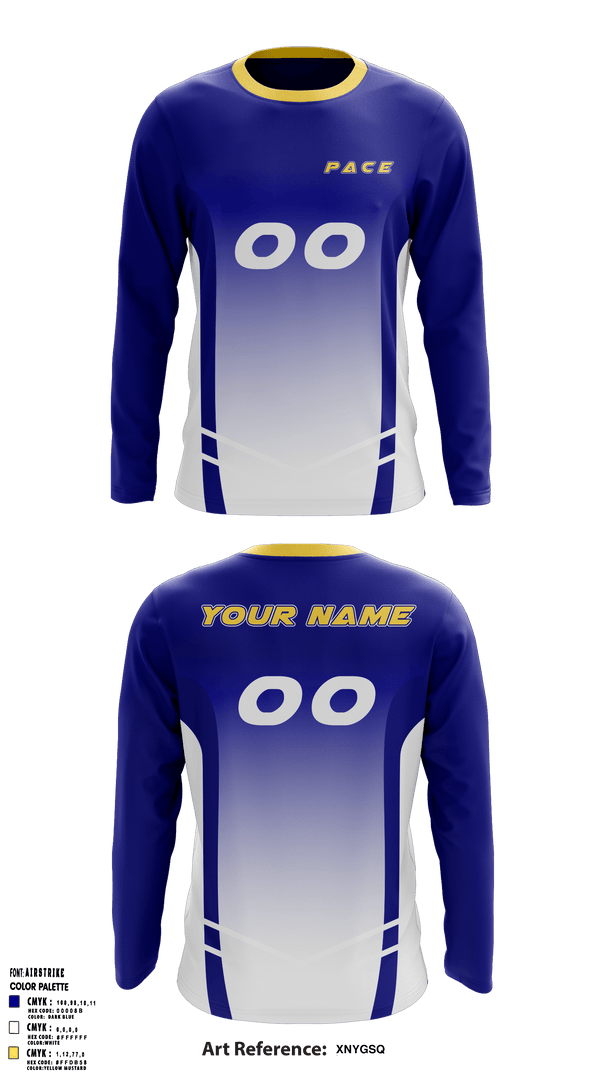 Long Sleeve Performance Shirt, PACE, Men's Volleyball, Teamtime, Team time, sublimation, custom sports apparel, team uniforms, spirit wear, spiritwear, sports uniforms, custom shirts, team store, custom team store, fundraiser sports, apparel fundraiser