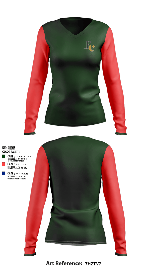 Women's Long Sleeve Vneck Shirt, ChemiChemi, , Teamtime, Team time, sublimation, custom sports apparel, team uniforms, spirit wear, spiritwear, sports uniforms, custom shirts, team store, custom team store, fundraiser sports, apparel fundraiser