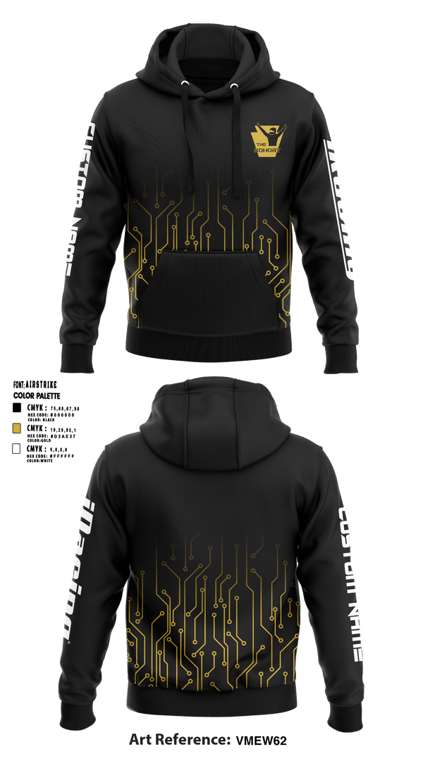 Hoodie, The Kohort, E-Sports, Teamtime, Team time, sublimation, custom sports apparel, team uniforms, spirit wear, spiritwear, sports uniforms, custom shirts, team store, custom team store, fundraiser sports, apparel fundraiser