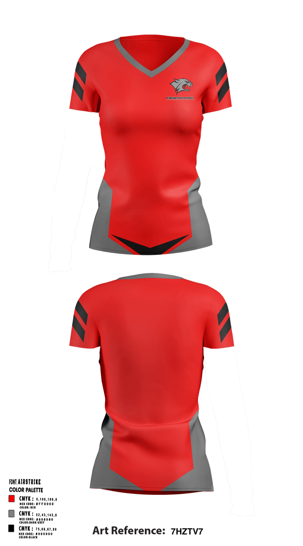 Women's Short Sleeve Vneck Shirt, Burlington High School Softball, Softball, Teamtime, Team time, sublimation, custom sports apparel, team uniforms, spirit wear, spiritwear, sports uniforms, custom shirts, team store, custom team store, fundraiser sports, apparel fundraiser