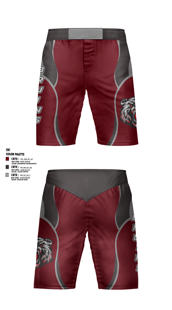 Fight Shorts, BRUINS, Wrestling, Teamtime, Team time, sublimation, custom sports apparel, team uniforms, spirit wear, spiritwear, sports uniforms, custom shirts, team store, custom team store, fundraiser sports, apparel fundraiser