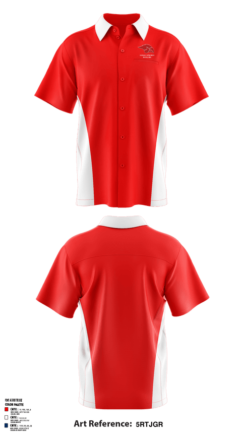 Short Sleeve Bowling Jersey, Cedar Springs High School Bowling, Bowling, Teamtime, Team time, sublimation, custom sports apparel, team uniforms, spirit wear, spiritwear, sports uniforms, custom shirts, team store, custom team store, fundraiser sports, apparel fundraiser