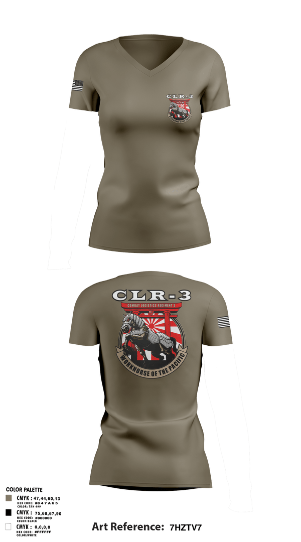 Women's Short Sleeve Vneck Shirt, CLR-3, Marines, Teamtime, Team time, sublimation, custom sports apparel, team uniforms, spirit wear, spiritwear, sports uniforms, custom shirts, team store, custom team store, fundraiser sports, apparel fundraiser