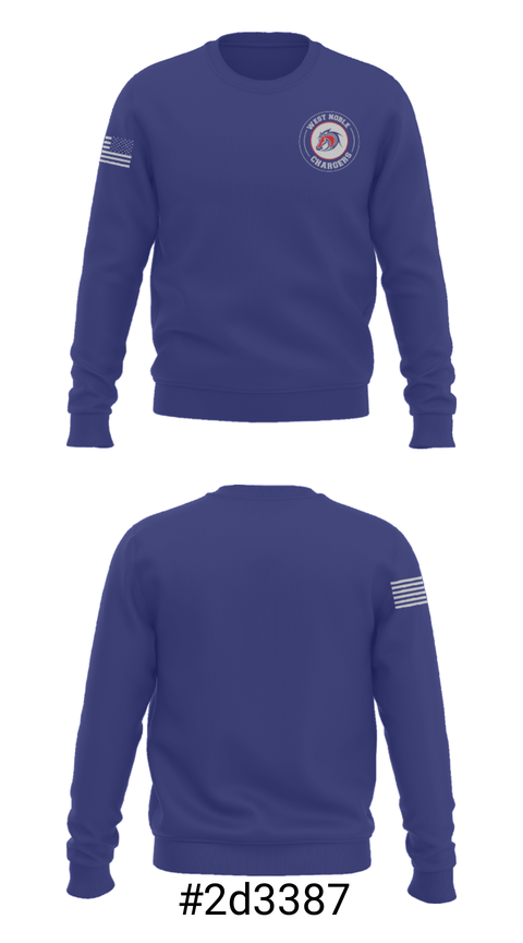 Crew Neck Sweatshirt, West Noble High School Gymnastics, Spirit Store, Teamtime, Team time, sublimation, custom sports apparel, team uniforms, spirit wear, spiritwear, sports uniforms, custom shirts, team store, custom team store, fundraiser sports, apparel fundraiser