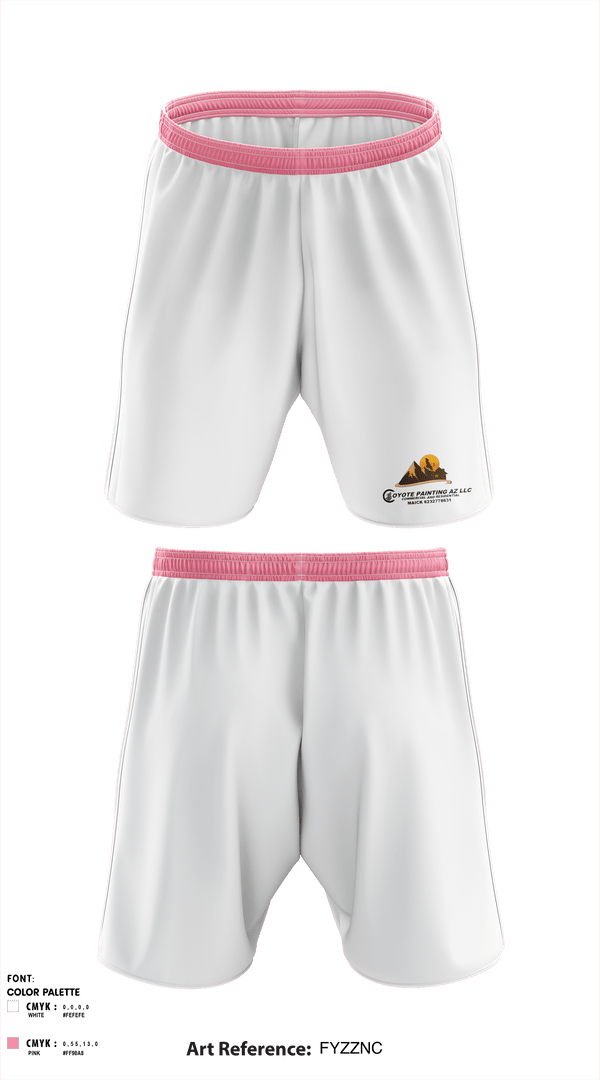Athletic Shorts With Pockets, Coyote paintin az llc, , Teamtime, Team time, sublimation, custom sports apparel, team uniforms, spirit wear, spiritwear, sports uniforms, custom shirts, team store, custom team store, fundraiser sports, apparel fundraiser
