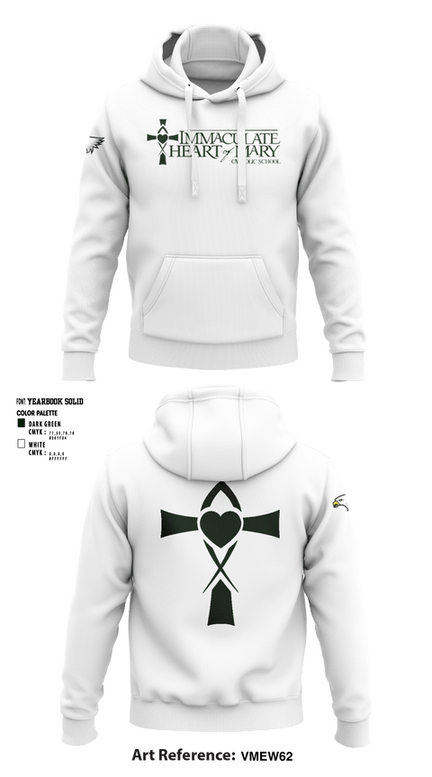 Hoodie, Immaculate Heart Of Mary School, Spirit Store, Teamtime, Team time, sublimation, custom sports apparel, team uniforms, spirit wear, spiritwear, sports uniforms, custom shirts, team store, custom team store, fundraiser sports, apparel fundraiser