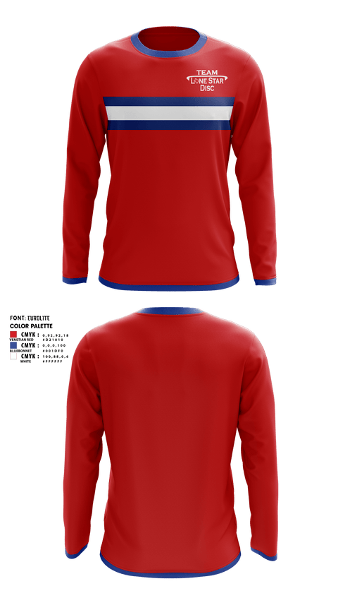 Long Sleeve Performance Shirt, Lone Star Disc, Golf, Teamtime, Team time, sublimation, custom sports apparel, team uniforms, spirit wear, spiritwear, sports uniforms, custom shirts, team store, custom team store, fundraiser sports, apparel fundraiser