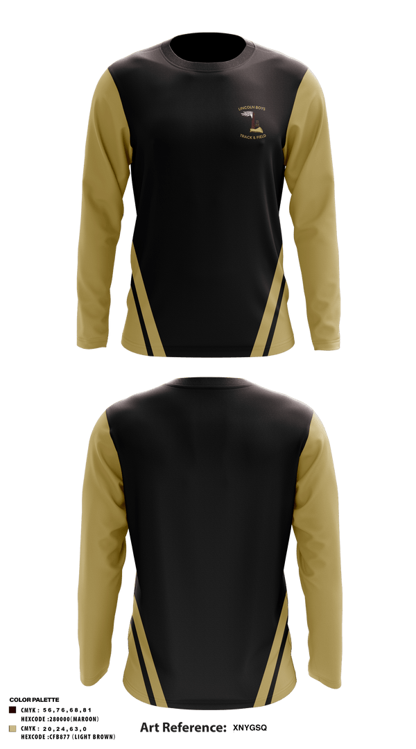 Long Sleeve Performance Shirt, Lincoln High School Track, Track & Field, Teamtime, Team time, sublimation, custom sports apparel, team uniforms, spirit wear, spiritwear, sports uniforms, custom shirts, team store, custom team store, fundraiser sports, apparel fundraiser
