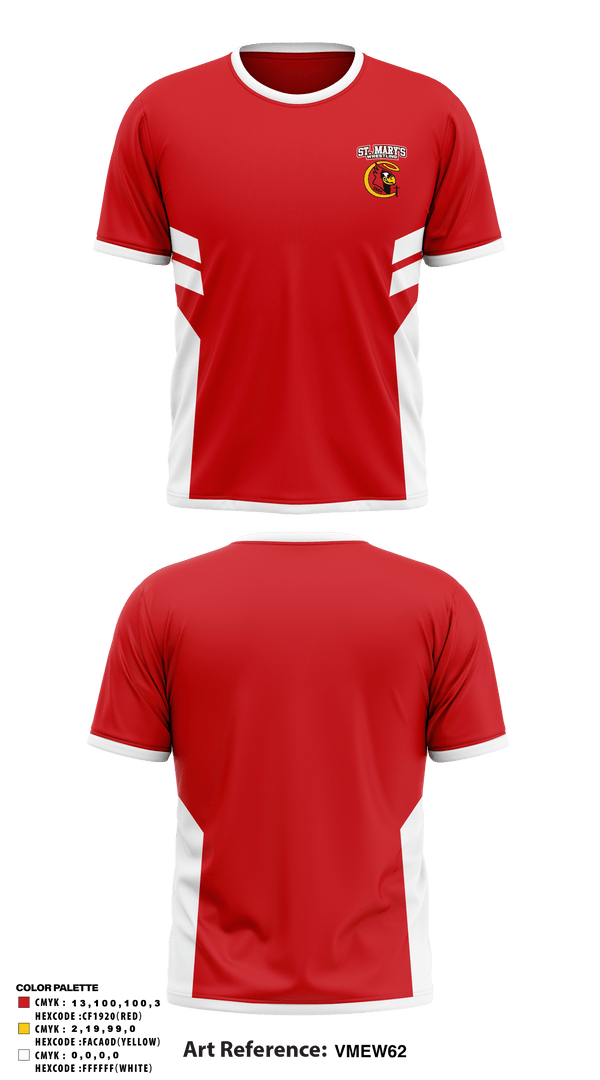 Short Sleeve Performance Shirt, Saint Mary's High School Wrestling, Wrestling, Teamtime, Team time, sublimation, custom sports apparel, team uniforms, spirit wear, spiritwear, sports uniforms, custom shirts, team store, custom team store, fundraiser sports, apparel fundraiser