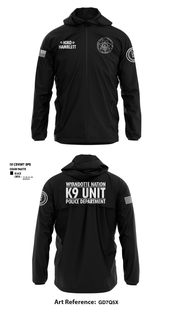 Windbreaker, K9 Unit, Police, Teamtime, Team time, sublimation, custom sports apparel, team uniforms, spirit wear, spiritwear, sports uniforms, custom shirts, team store, custom team store, fundraiser sports, apparel fundraiser