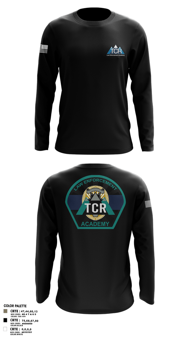 Long Sleeve Performance Shirt, TCR LE ACADEMY, Police, Teamtime, Team time, sublimation, custom sports apparel, team uniforms, spirit wear, spiritwear, sports uniforms, custom shirts, team store, custom team store, fundraiser sports, apparel fundraiser