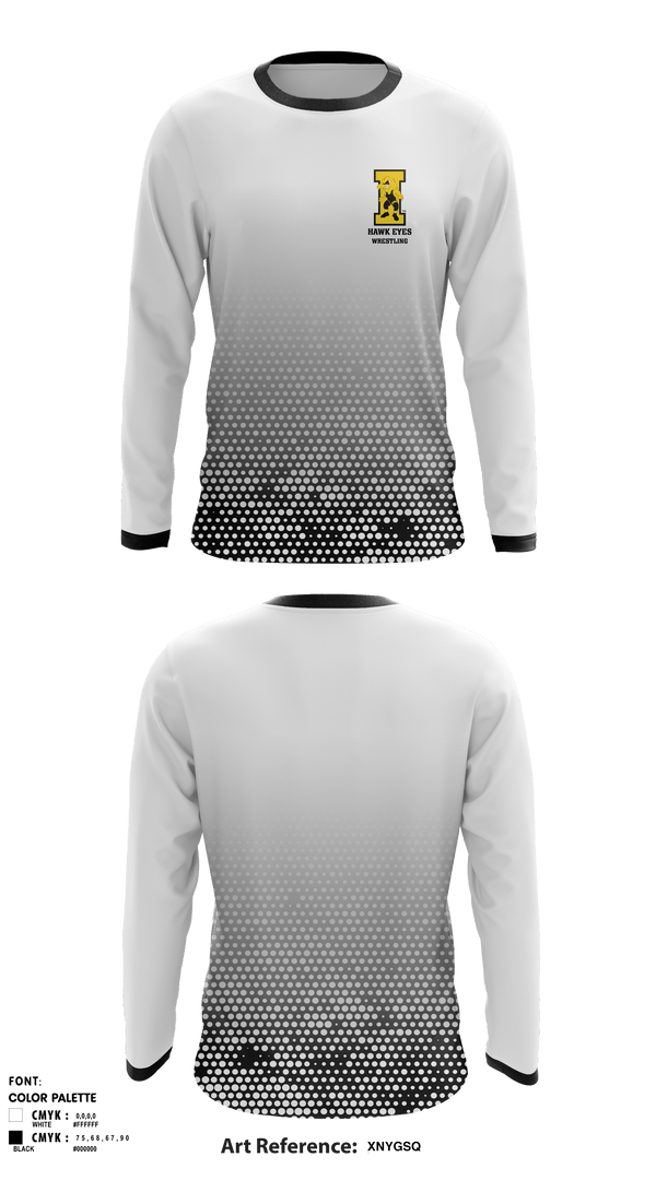 Long Sleeve Rash Guard Shirt, Hawk eyes, Wrestling, Teamtime, Team time, sublimation, custom sports apparel, team uniforms, spirit wear, spiritwear, sports uniforms, custom shirts, team store, custom team store, fundraiser sports, apparel fundraiser