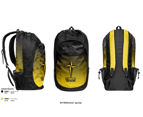 Gear Bag, Starmont Middle School Basketball, Women's Basketball, Teamtime, Team time, sublimation, custom sports apparel, team uniforms, spirit wear, spiritwear, sports uniforms, custom shirts, team store, custom team store, fundraiser sports, apparel fundraiser