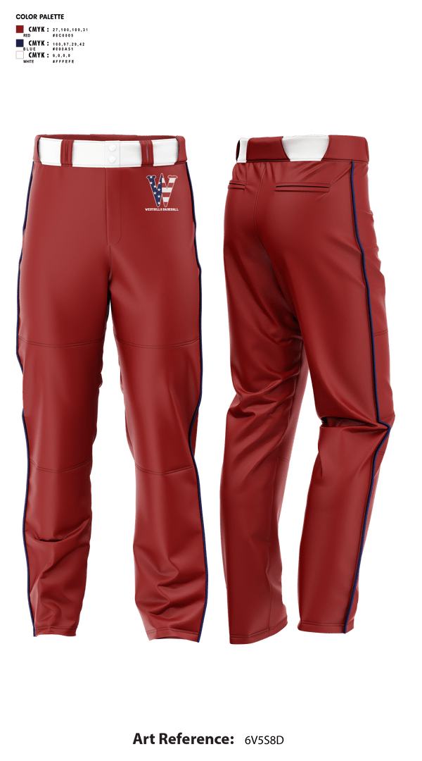 Baseball Pants, Westhills Baseball, Baseball, Teamtime, Team time, sublimation, custom sports apparel, team uniforms, spirit wear, spiritwear, sports uniforms, custom shirts, team store, custom team store, fundraiser sports, apparel fundraiser