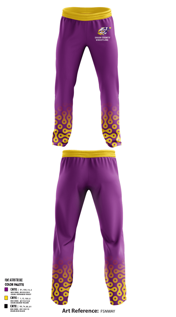 Sweatpants, Union County High School Wrestling, Wrestling, Teamtime, Team time, sublimation, custom sports apparel, team uniforms, spirit wear, spiritwear, sports uniforms, custom shirts, team store, custom team store, fundraiser sports, apparel fundraiser
