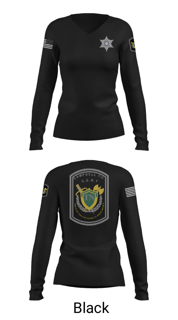 Women's Long Sleeve Vneck Shirt, , Police, Teamtime, Team time, sublimation, custom sports apparel, team uniforms, spirit wear, spiritwear, sports uniforms, custom shirts, team store, custom team store, fundraiser sports, apparel fundraiser