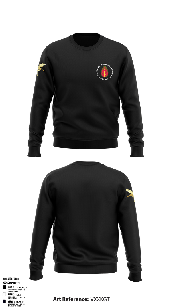Crew Neck Sweatshirt, 205th TPASE, , Teamtime, Team time, sublimation, custom sports apparel, team uniforms, spirit wear, spiritwear, sports uniforms, custom shirts, team store, custom team store, fundraiser sports, apparel fundraiser