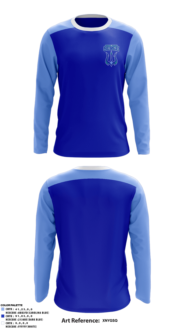 Long Sleeve Performance Shirt, South Haven Surge, Baseball, Teamtime, Team time, sublimation, custom sports apparel, team uniforms, spirit wear, spiritwear, sports uniforms, custom shirts, team store, custom team store, fundraiser sports, apparel fundraiser