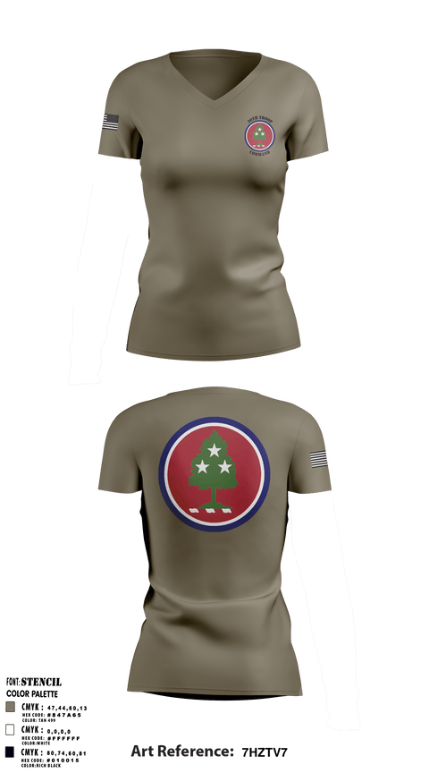 Women's Short Sleeve Vneck Shirt, , National Guard, Teamtime, Team time, sublimation, custom sports apparel, team uniforms, spirit wear, spiritwear, sports uniforms, custom shirts, team store, custom team store, fundraiser sports, apparel fundraiser