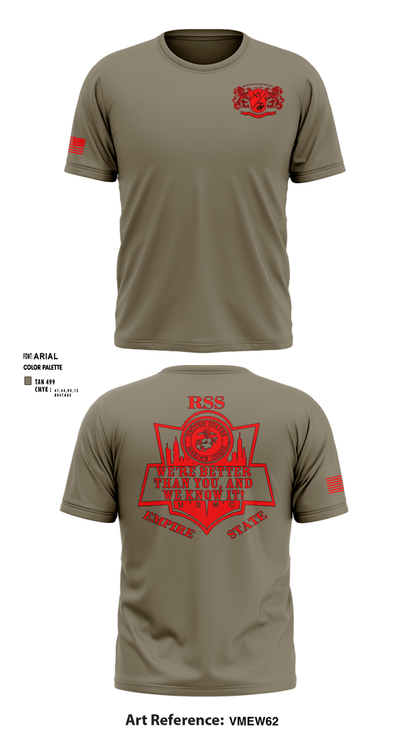 Short Sleeve Performance Shirt, RSS EMPIRE STATE, Marines, Teamtime, Team time, sublimation, custom sports apparel, team uniforms, spirit wear, spiritwear, sports uniforms, custom shirts, team store, custom team store, fundraiser sports, apparel fundraiser