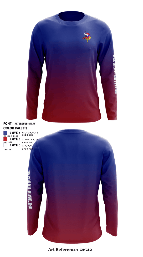 Long Sleeve Performance Shirt, Decorah Senior High School Bowling, Bowling, Teamtime, Team time, sublimation, custom sports apparel, team uniforms, spirit wear, spiritwear, sports uniforms, custom shirts, team store, custom team store, fundraiser sports, apparel fundraiser