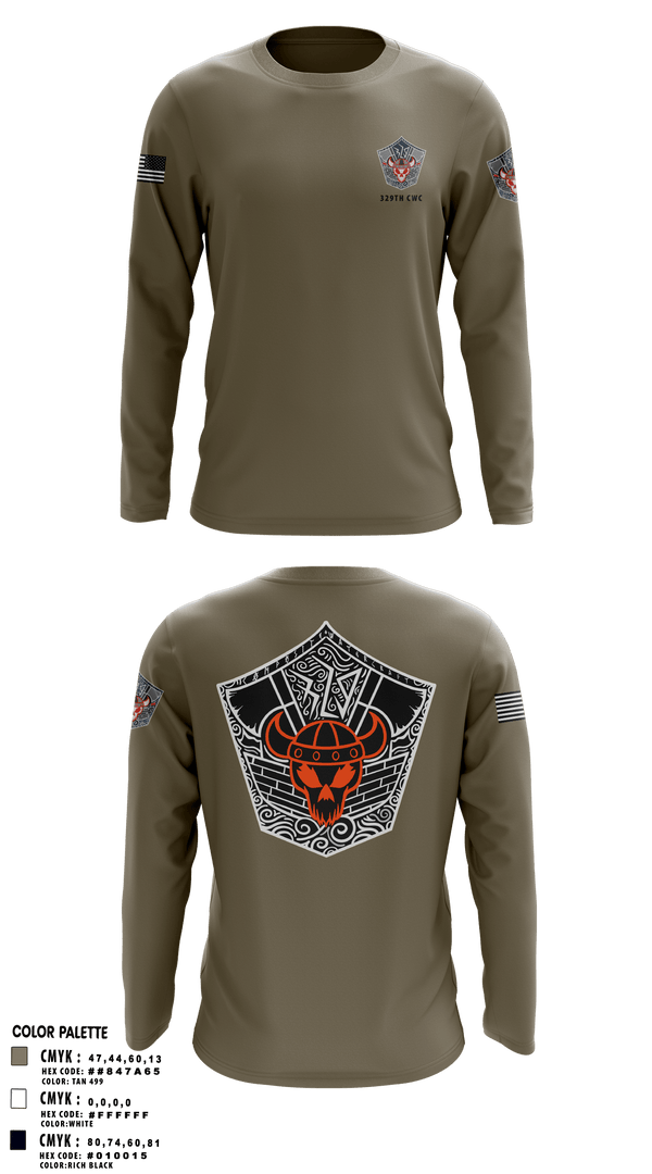 Long Sleeve Performance Shirt, 329TH CWC, Army, Teamtime, Team time, sublimation, custom sports apparel, team uniforms, spirit wear, spiritwear, sports uniforms, custom shirts, team store, custom team store, fundraiser sports, apparel fundraiser