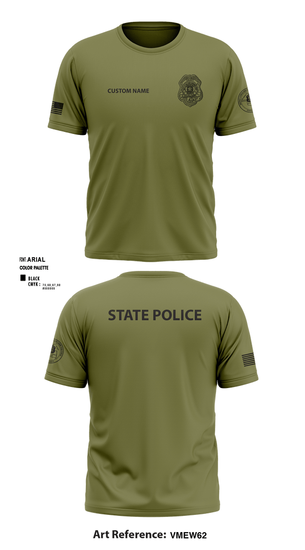 Short Sleeve Performance Shirt, , Police, Teamtime, Team time, sublimation, custom sports apparel, team uniforms, spirit wear, spiritwear, sports uniforms, custom shirts, team store, custom team store, fundraiser sports, apparel fundraiser