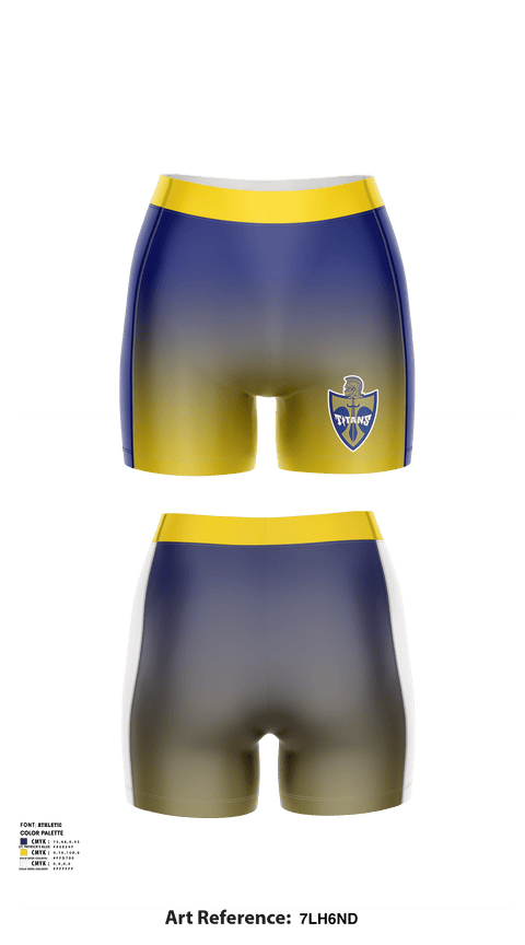 Women's Compression Shorts, Hidden Valley High School Wrestling, Wrestling, Teamtime, Team time, sublimation, custom sports apparel, team uniforms, spirit wear, spiritwear, sports uniforms, custom shirts, team store, custom team store, fundraiser sports, apparel fundraiser