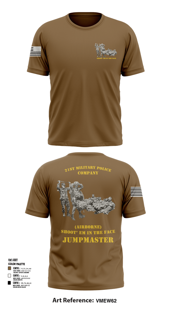 Short Sleeve Performance Shirt, 21ST MILITARY POLICE COMPANY (AIRBORNE), Army, Teamtime, Team time, sublimation, custom sports apparel, team uniforms, spirit wear, spiritwear, sports uniforms, custom shirts, team store, custom team store, fundraiser sports, apparel fundraiser